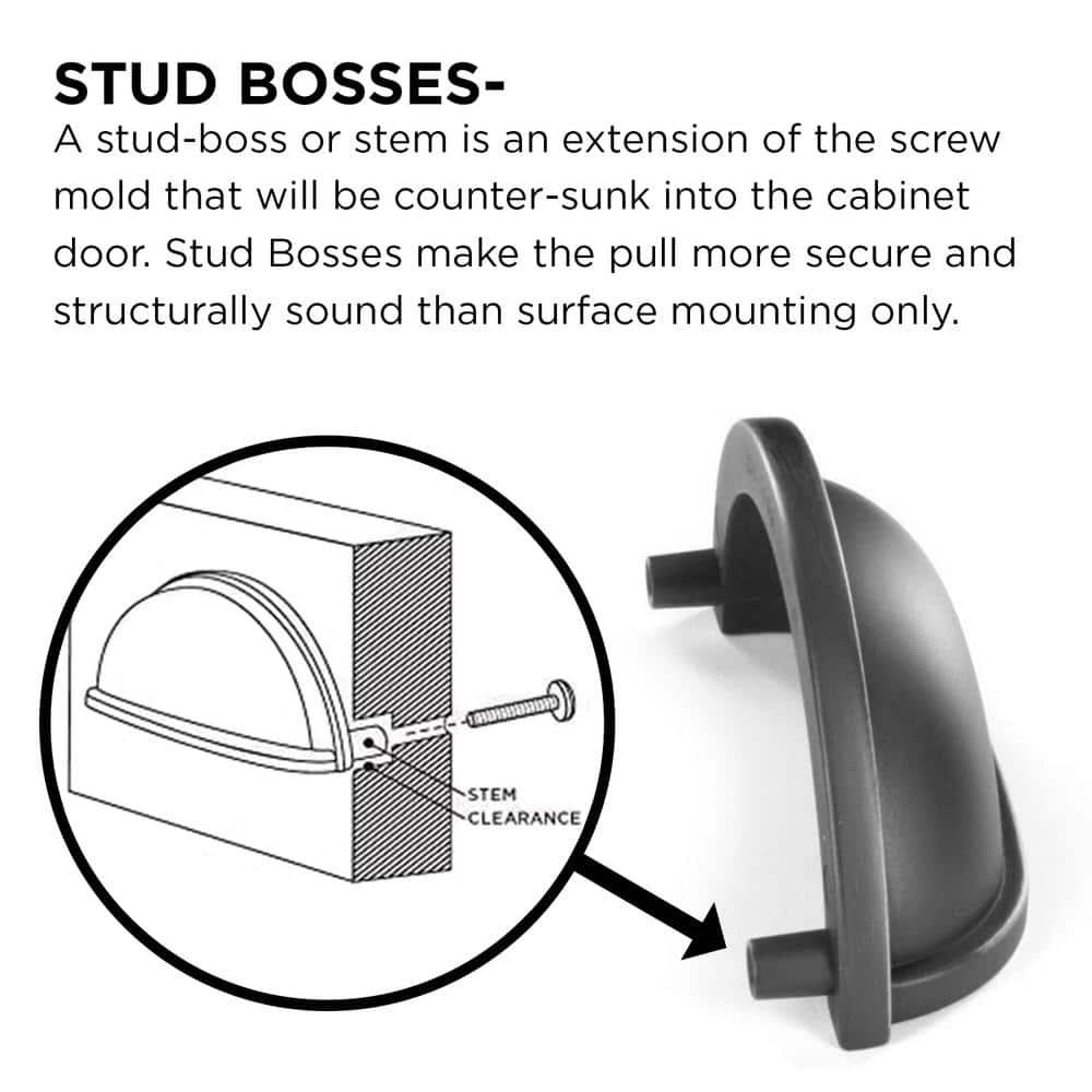 Hickory Hardware Williamsburg Kitchen Cabinet Handles, Solid Core Drawer Pulls for Cabinet Doors, 3"