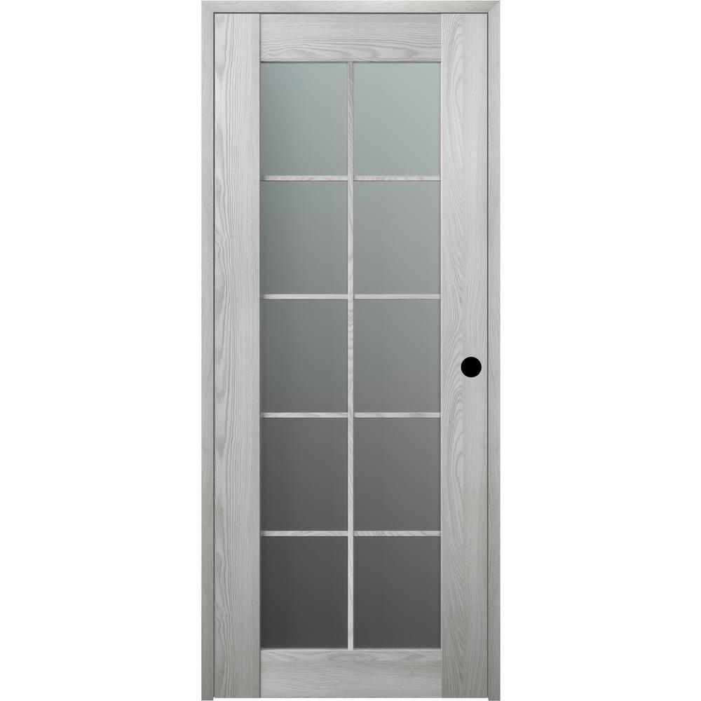 Belldinni Avon 10 Lite Solid Manufactured Wood and Glass Paneled Prefinished Standard Door