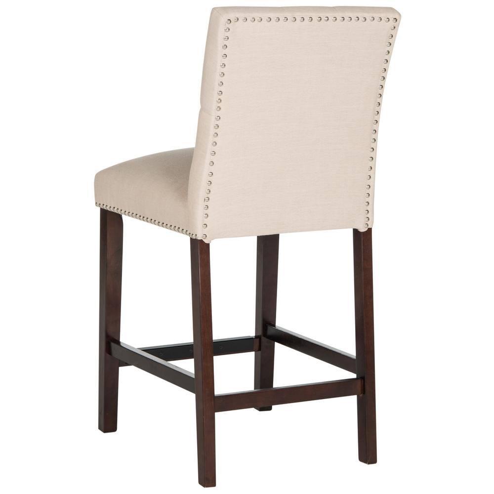 Norah Counter Stool (Set of 2) - FOX6209 - Beige - Safavieh Couture