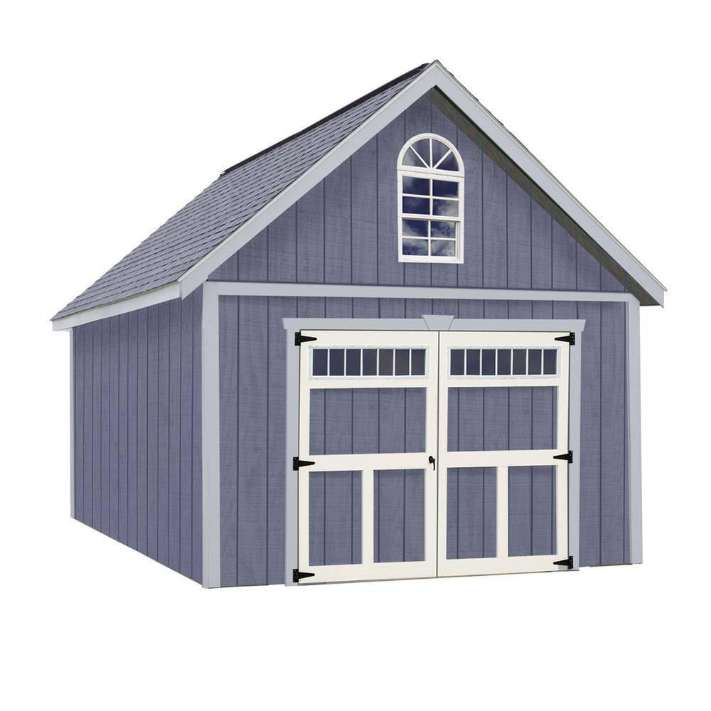 Best Barns Geneva Wooden Storage Shed with Swing Open Doors & Transom Windows 8' x 20' x 12'
