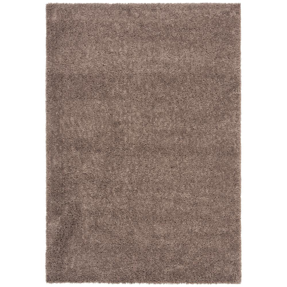 August Shag 900 AUG900 Power Loomed Indoor Area Rug - Taupe - 4'x6' - Safavieh