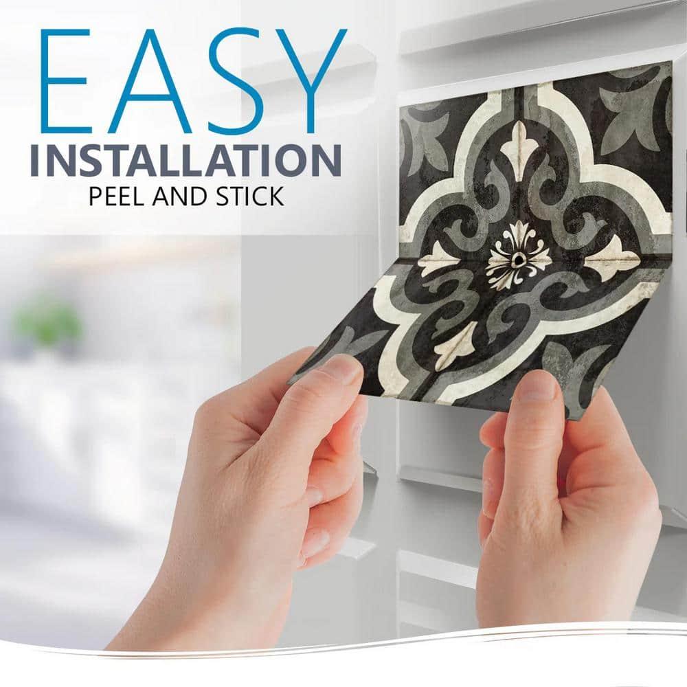 5'' W x 5'' L Vinyl Peel and Stick Mosaic Tile (Set of 24)