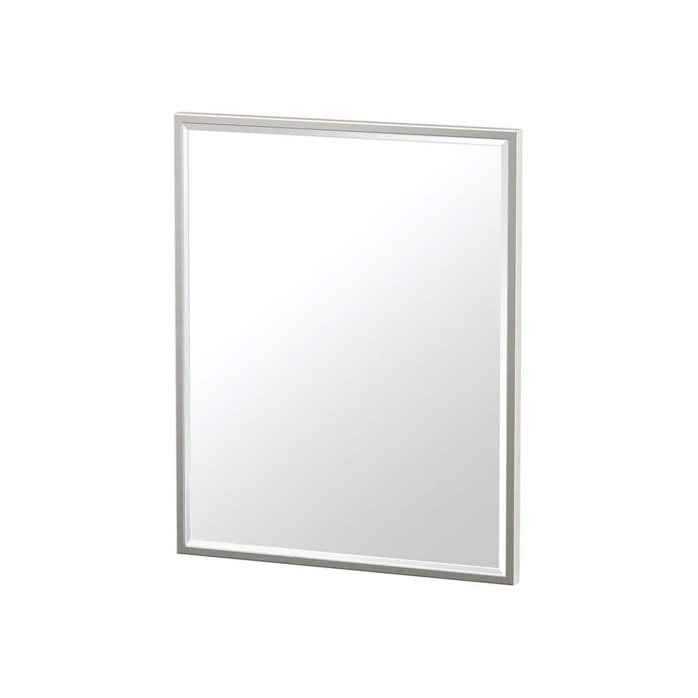 Modern Wall Mount Framed Rectangle Bathroom Vanity Mirror | Decorative Beveled MirrorFor Bedroom, Entryway, Livingroom | Mount Landscape or Portrait