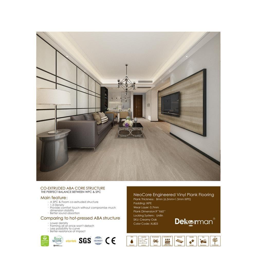 Madison 9" x 60" x 8mm/28mil Waterproof Luxury Vinyl Plank Flooring
