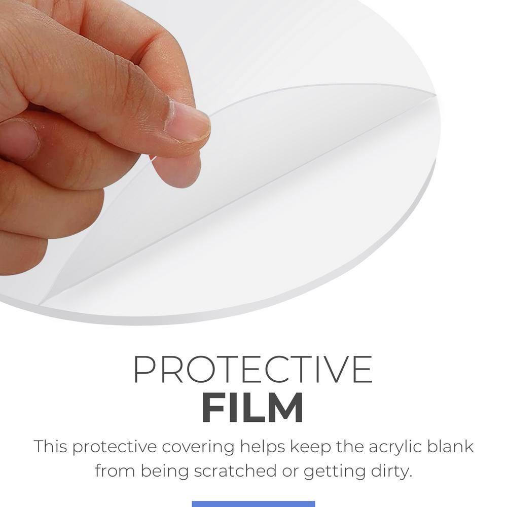 Round Acrylic Sheet, 42" inch Diameter 1/4" Clear Plexiglass Sheet, Round Cake Disc, Lucite Circle Flat Edge Plexiglass Table Top by Fab Glass and Mirror