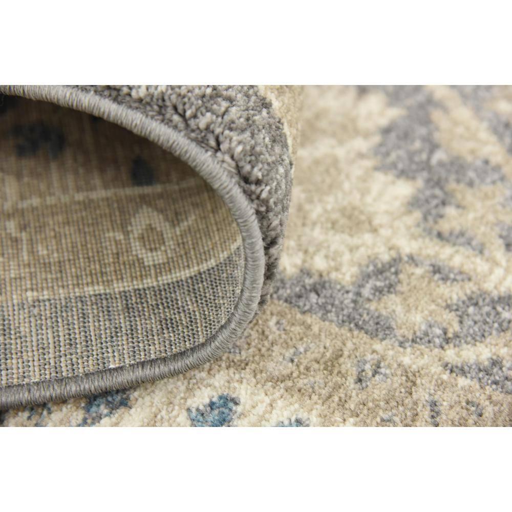 Unique Loom 7' 1 x 10' 0 Gray Salzburg Gneis Area Rug