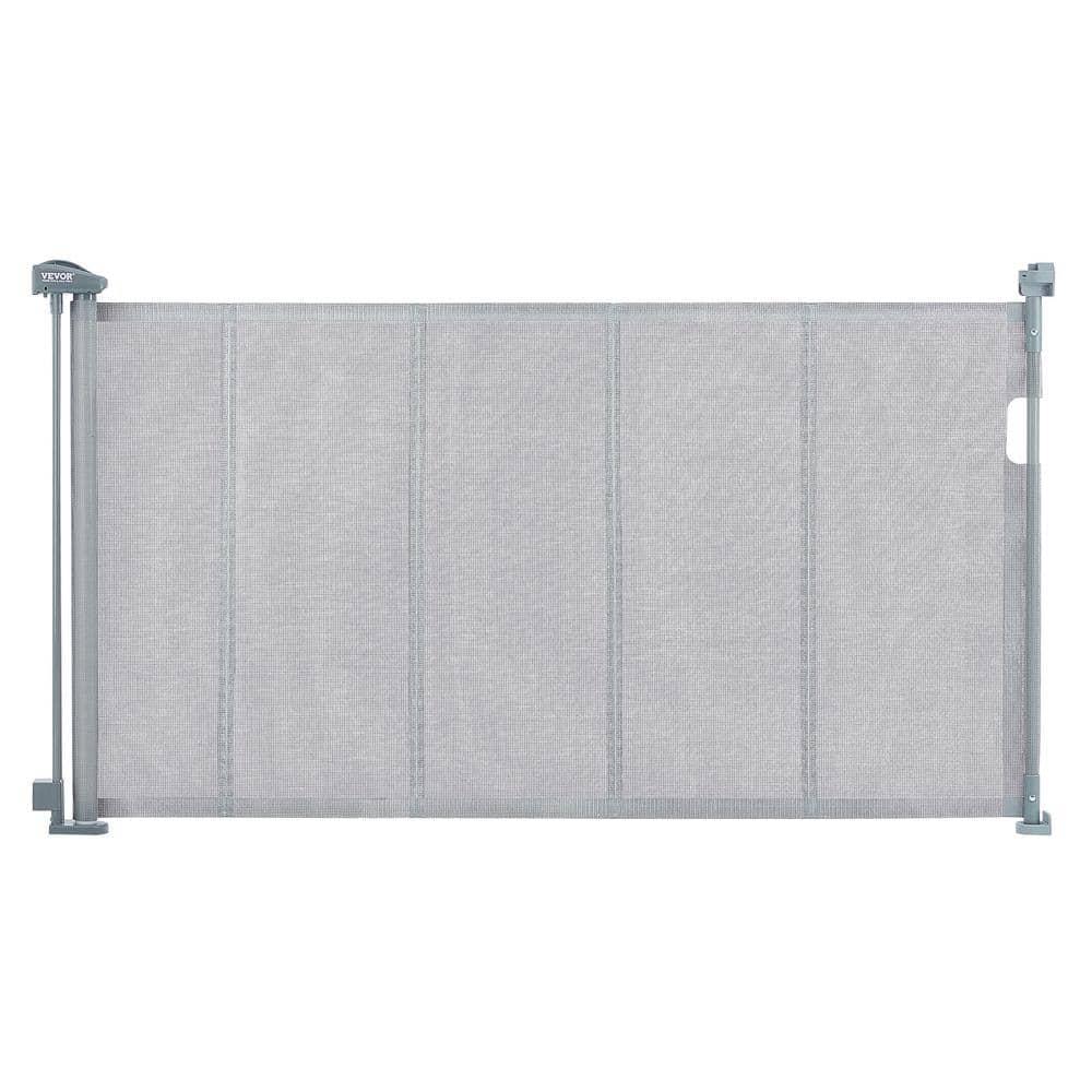VEVOR VEVOR Retractable Gate Black Plastic Wall Mounted Pet Gate