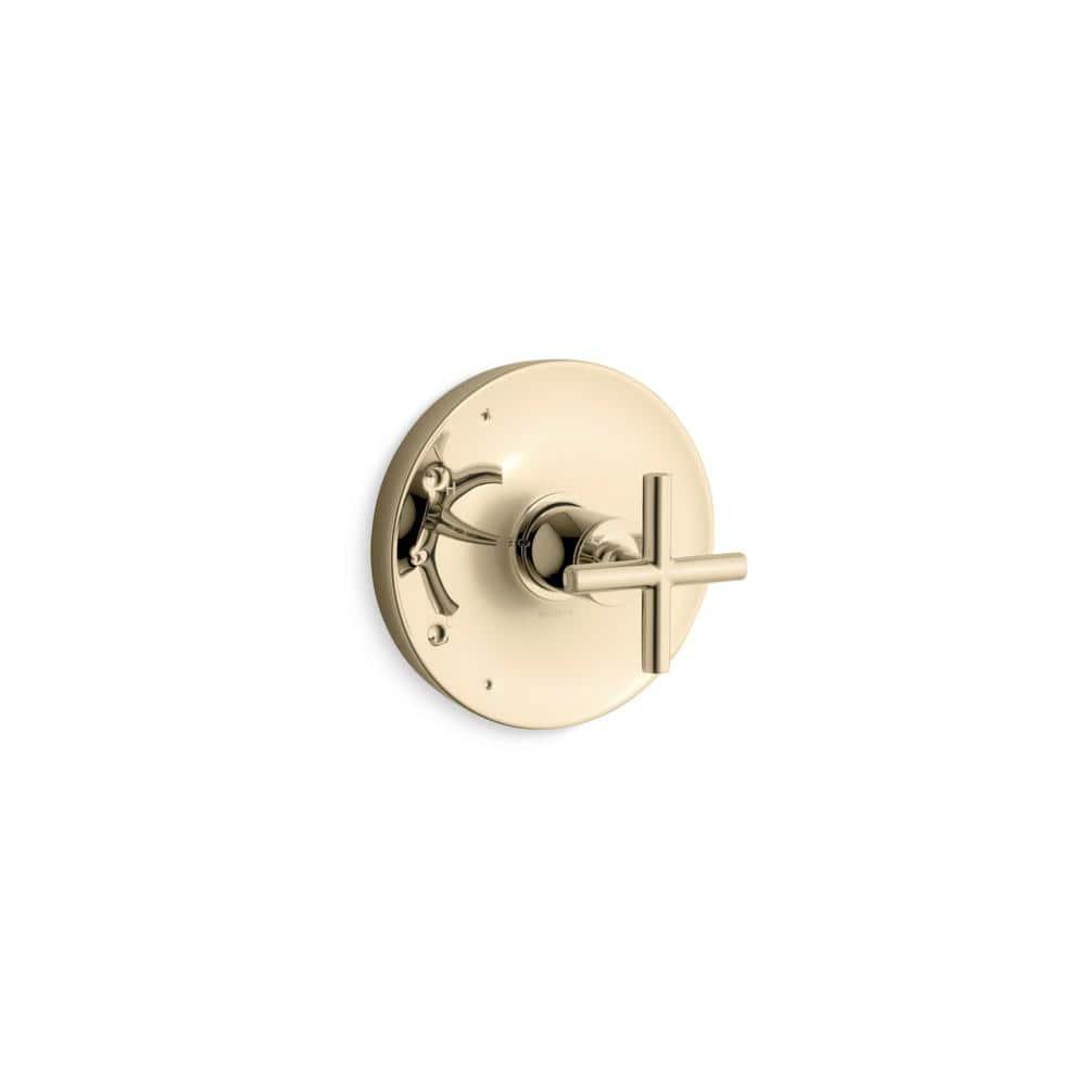 Purist Kohler Rite-Temp Valve Trim with Cross Handle