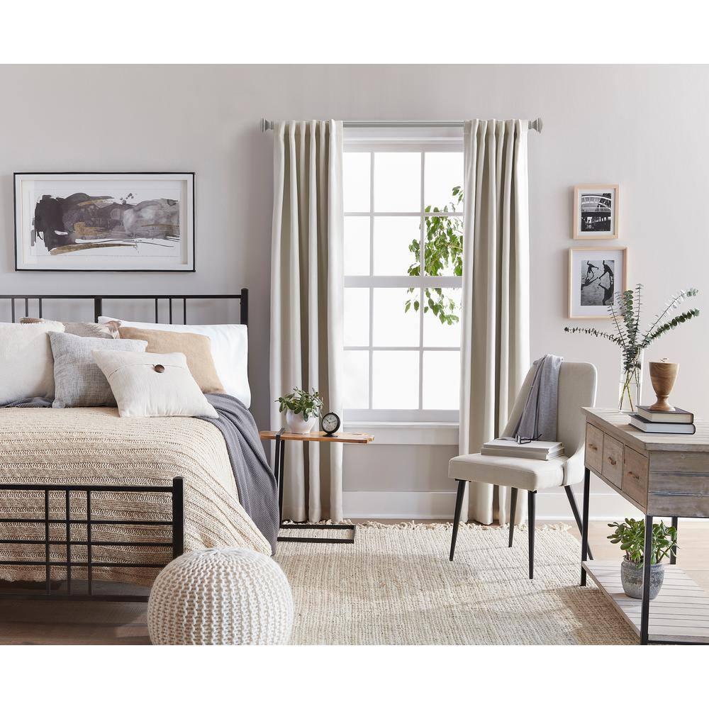 SnugSet Andrew Steel Adjustable Single Curtain Rod