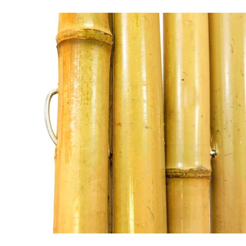 Backyard X-Scapes Natural Bamboo Fencing Garden Screen Rolled Fence Panel 1 in D x 3 ft H x 8 ft L
