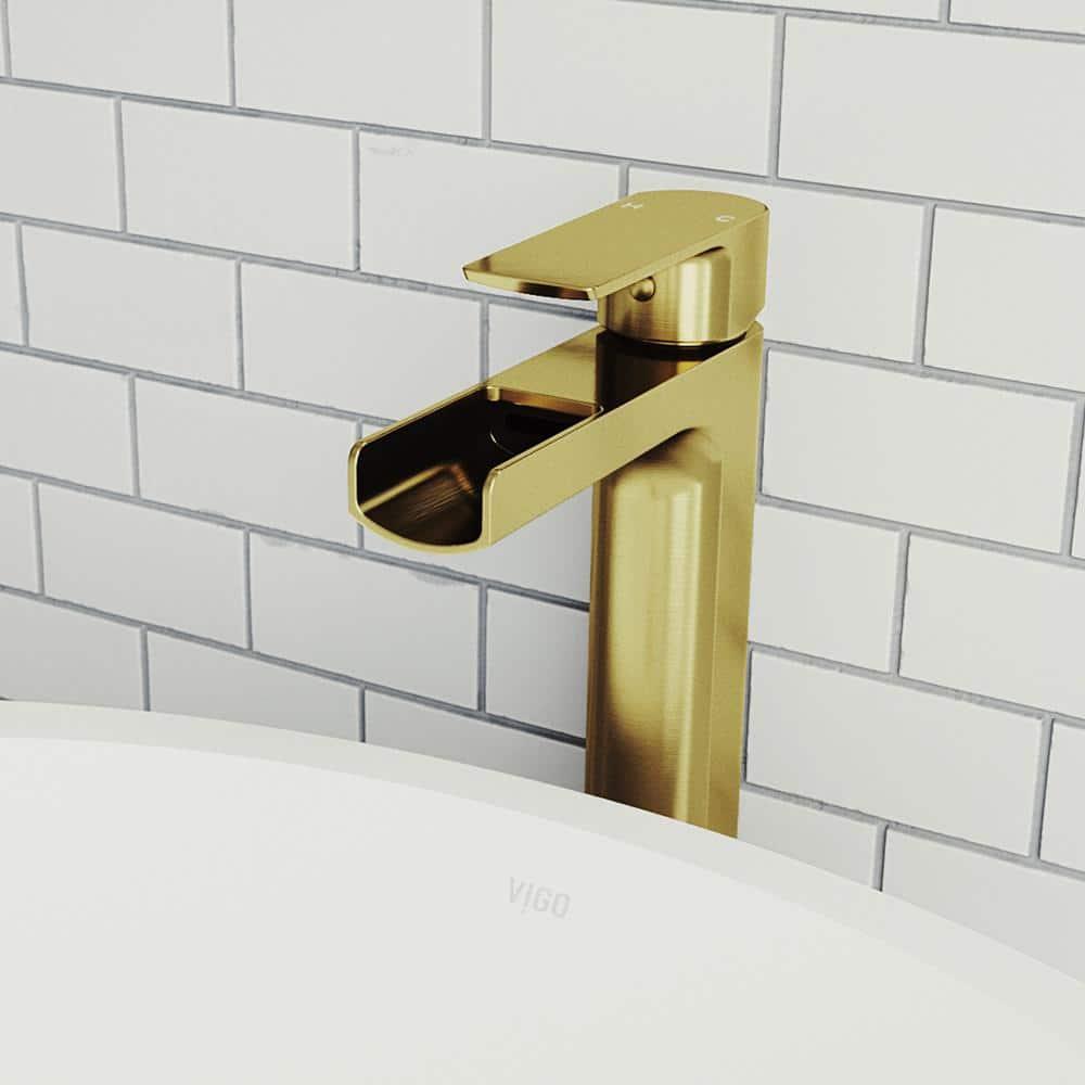 Amada Single Handle Vessel Sink Bathroom Faucet