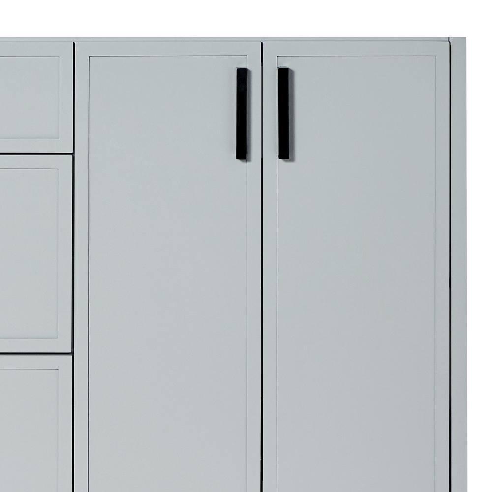 Ariel Kelley 66 Inch Double Sink Base Cabinet In Oak