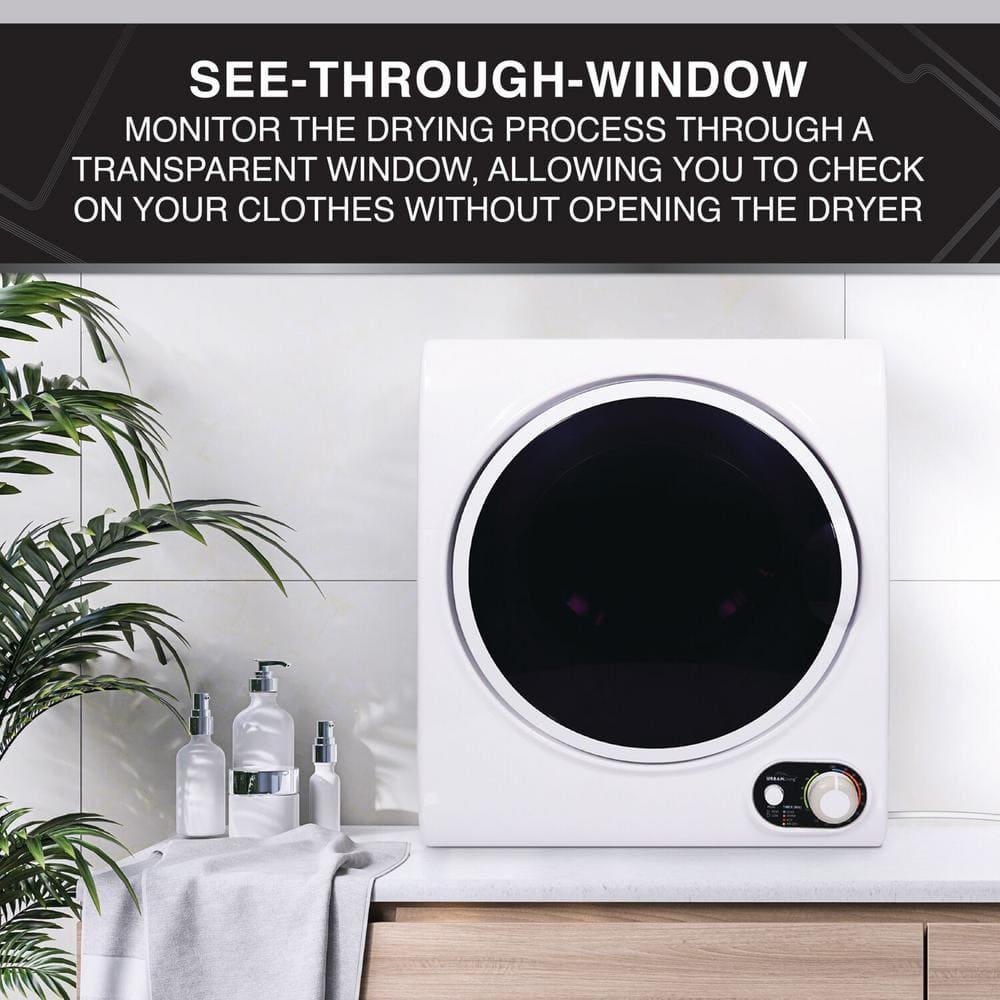 Urban Living 1.5-cu. ft. Compact Electric Dryer, Small Portable Clothes Dryer for Apartment and Small Spaces in White