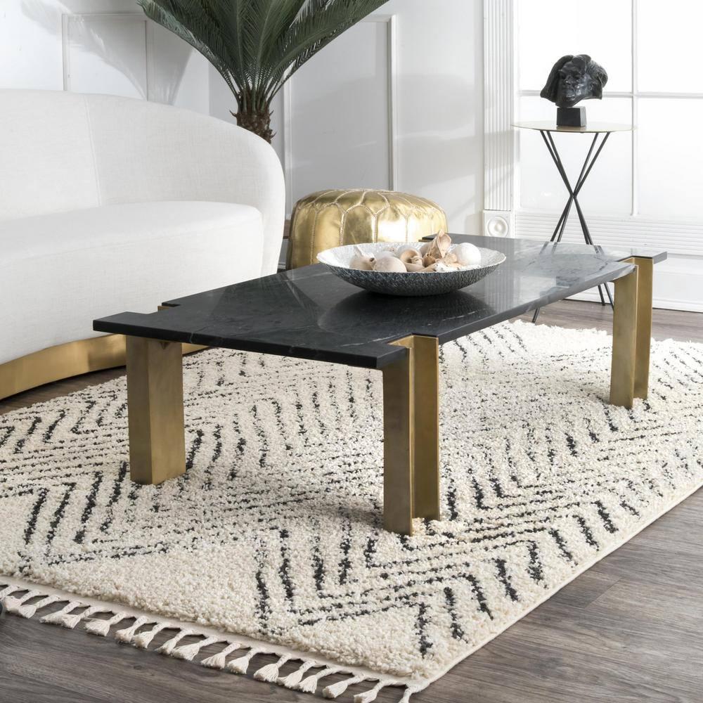 Chevron Shag Rug