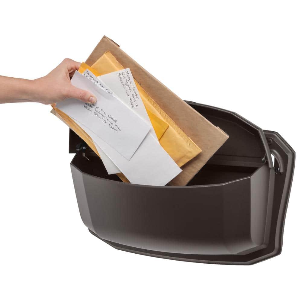 Architectural Mailboxes 2541RZ-10 Villa Wall Mount Mailbox - Rubbed Bronze - Small
