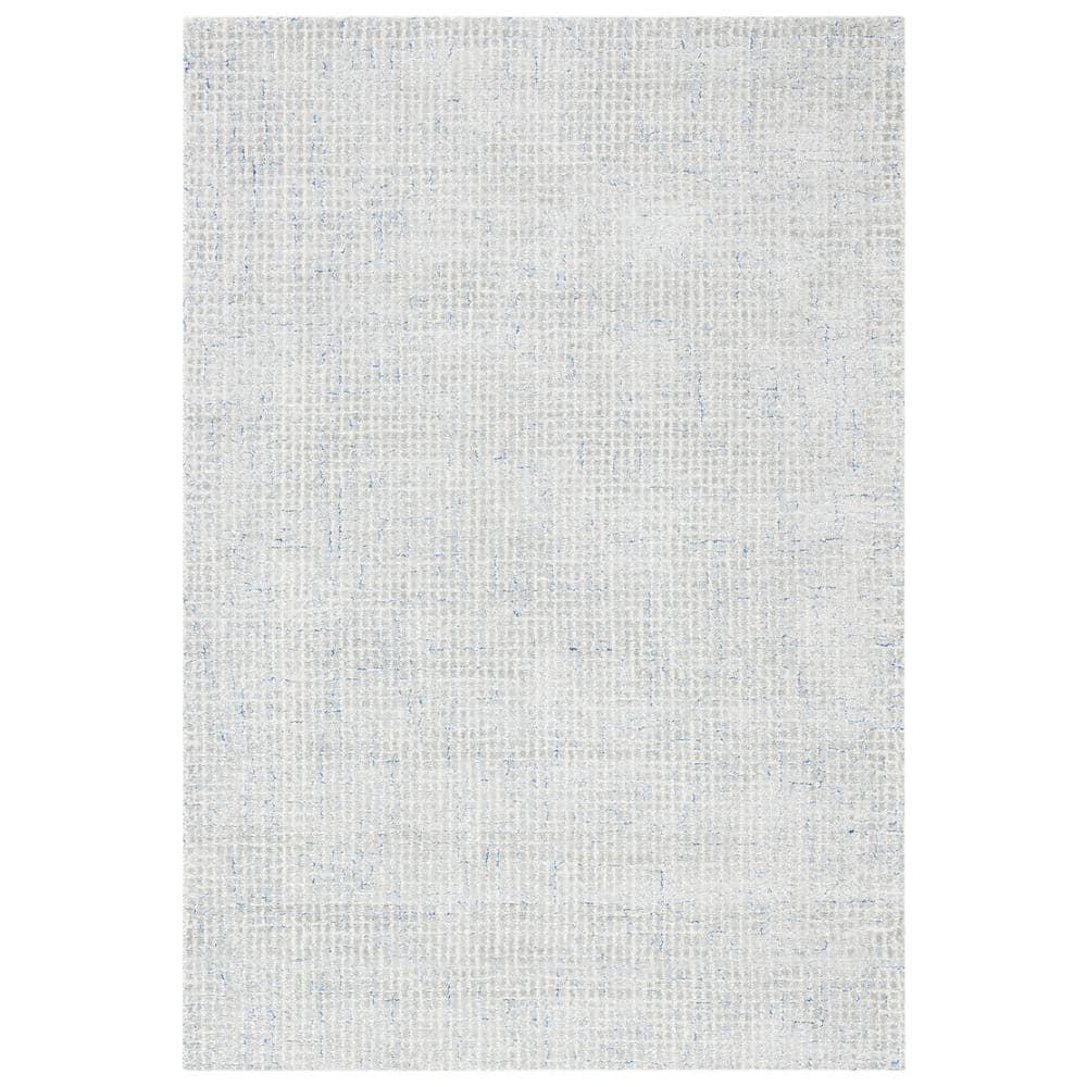 Abstract ABT469 Hand Tufted Area Rug - Silver/Blue - 3'x5' - Safavieh .