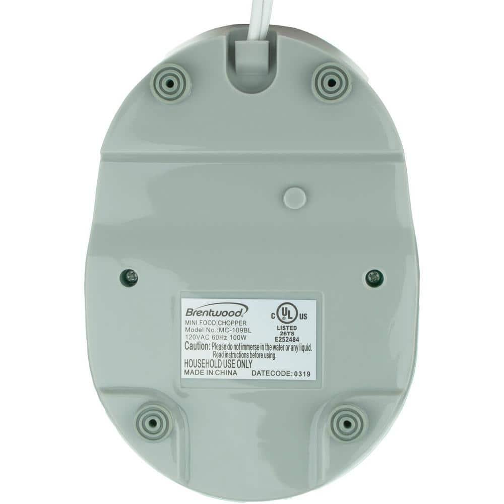 Brentwood Appliances MC-109BL 1.5-Cup Mini Food Chopper (Blue)