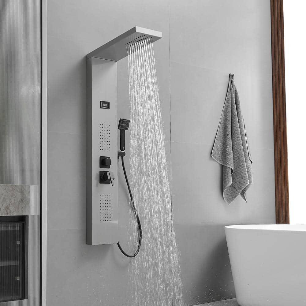 2-Jet Shower Panel System With Hand Shower