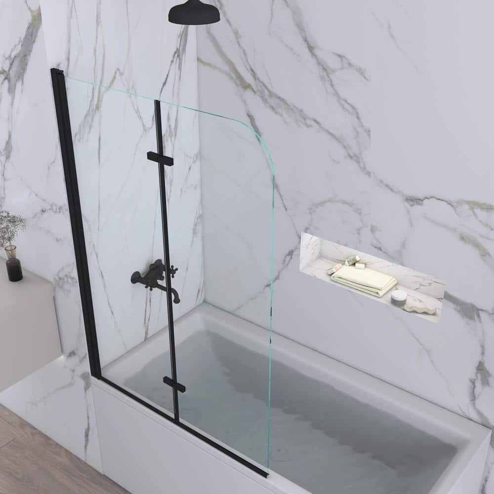 Jraty 39'' - W x 55'' H Door Frameless Tub Door with