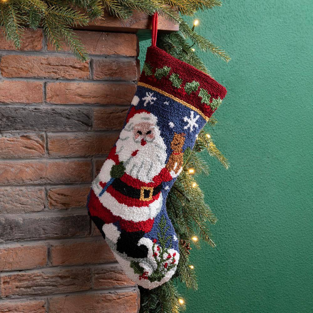Santa Hooked Stocking