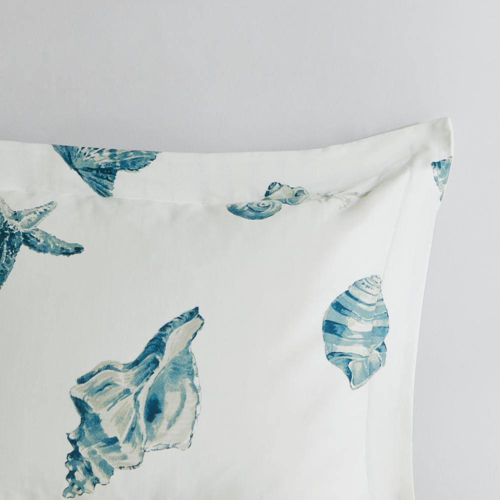 Beach House Coastal Cotton Reversible Duvet Cover Set