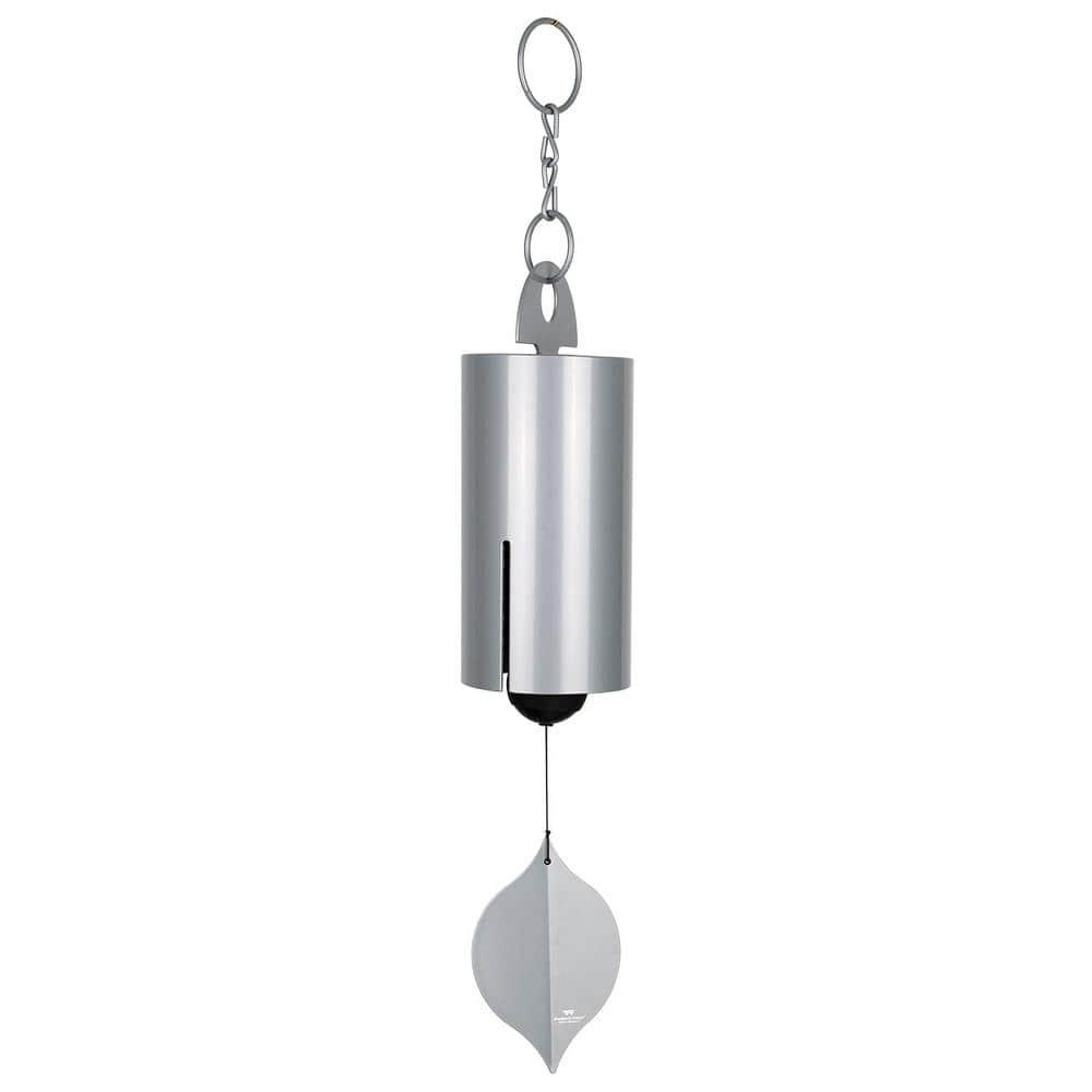 Woodstock Windchimes Heroic Windbell Harbor Gray, Wind Chimes For Outside, Wind Chimes For Garden, Patio, and Outdoor Décor, 40"L