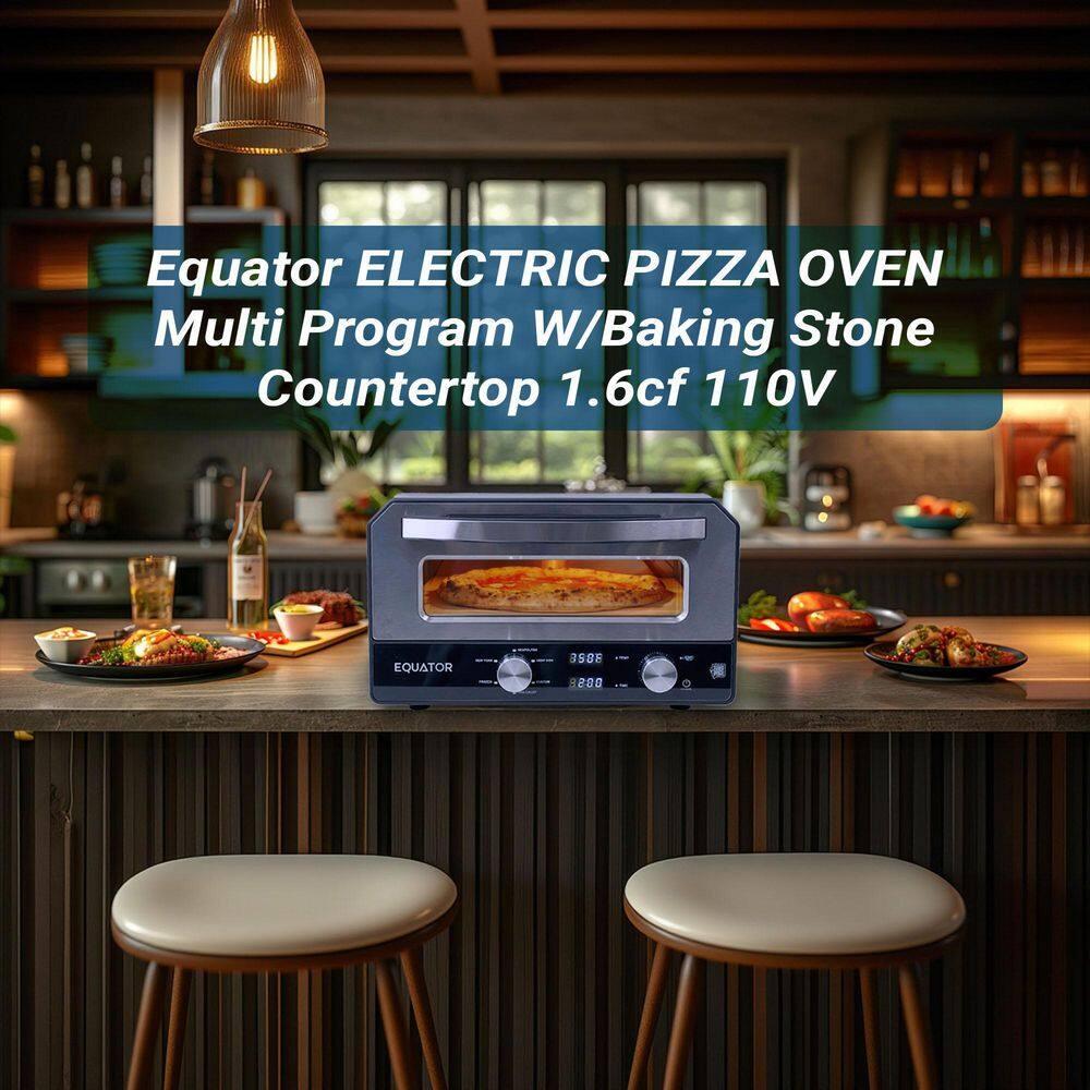 Equator Advanced Appliances Equator ELECTRIC PIZZA OVEN Multi Program w/ Baking Stone Countertop 0.5cf 110V | Wayfair