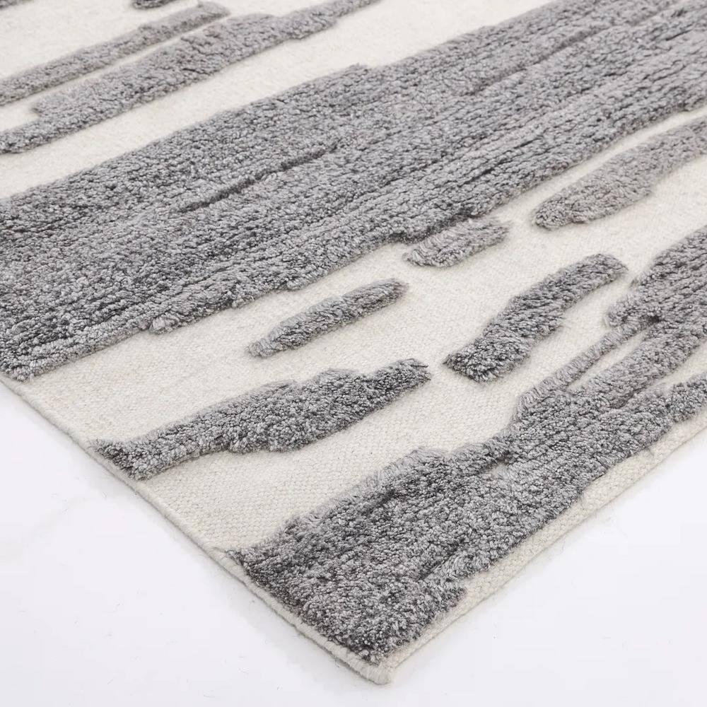 Solo Maverick Hand-Knotted Gray Wool & Viscose 8' x 10' Area Rug