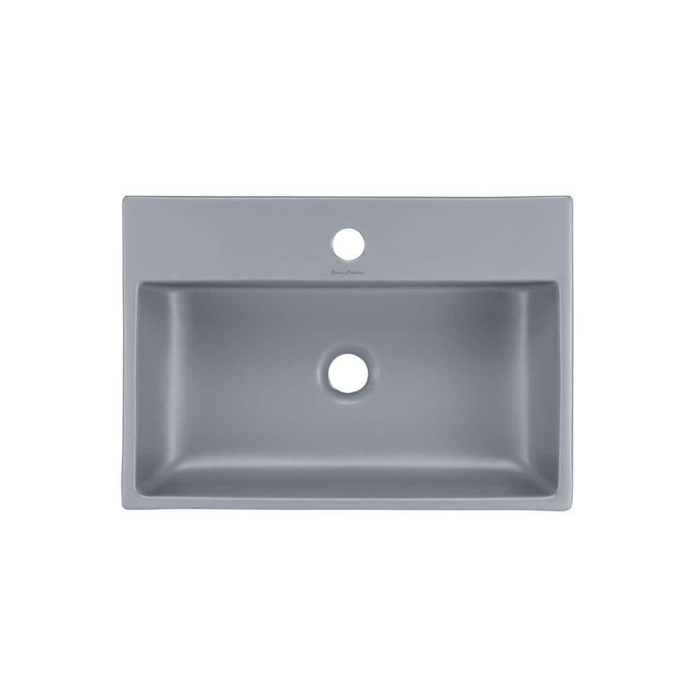 Claire 20 Rectangle Ceramic Vessel Sink