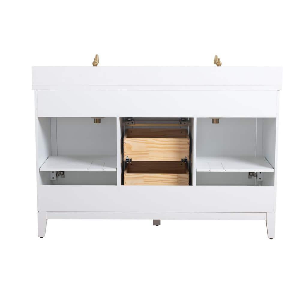 54 Double Bathroom Vanity with Top
