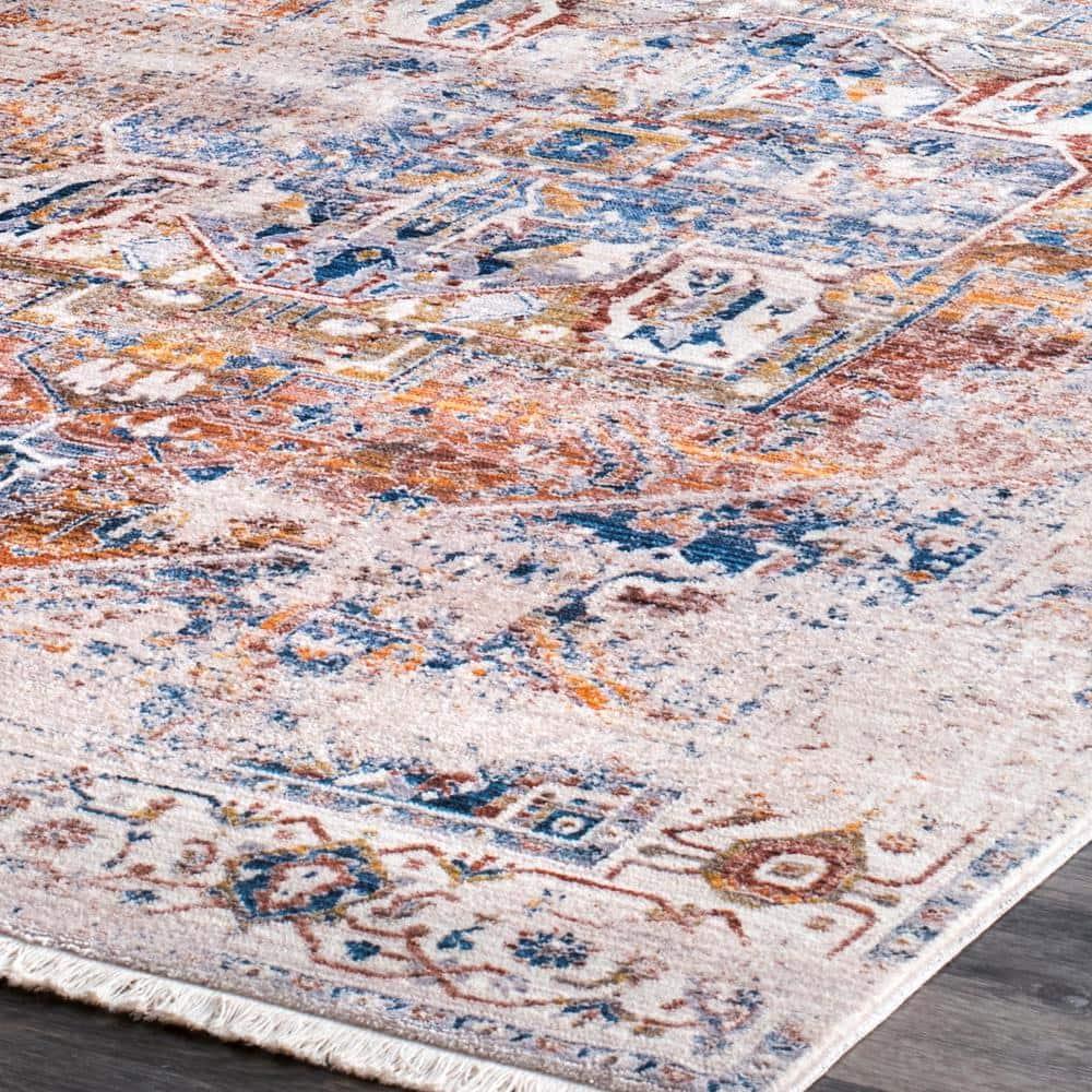 Nuloom Harriet Oriental/Persian 2x6 Runner Indoor Area Rug for Living Room Bedroom Dining Room Entryway Hallway Kitchen, Ivory/Multicolor
