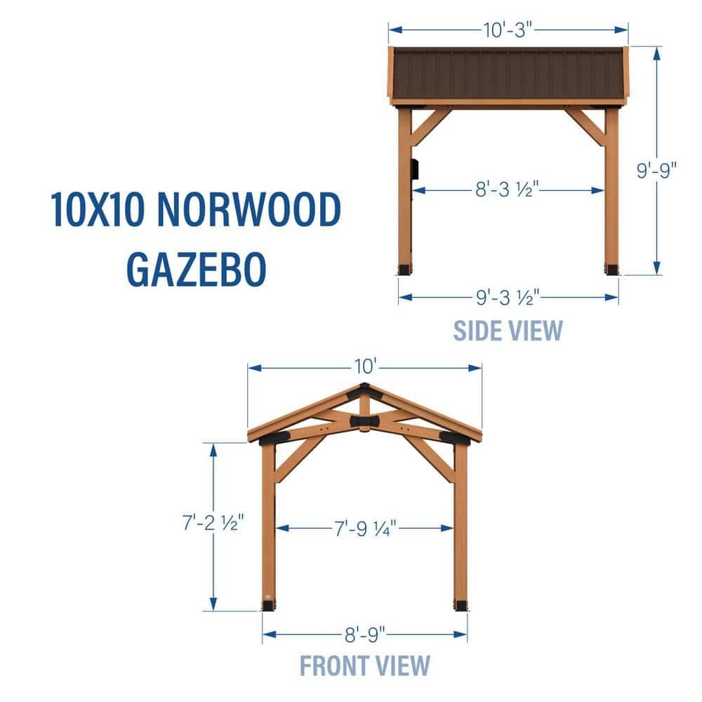 Backyard Discovery 10 X 10 Norwood Gazebo
