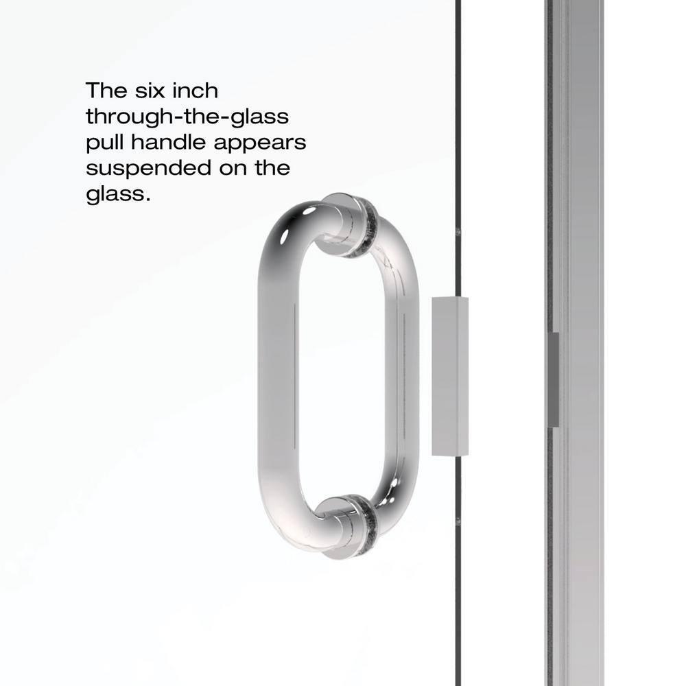 Infinity 28" x 65.56" Pivot Semi-Frameless Shower Door