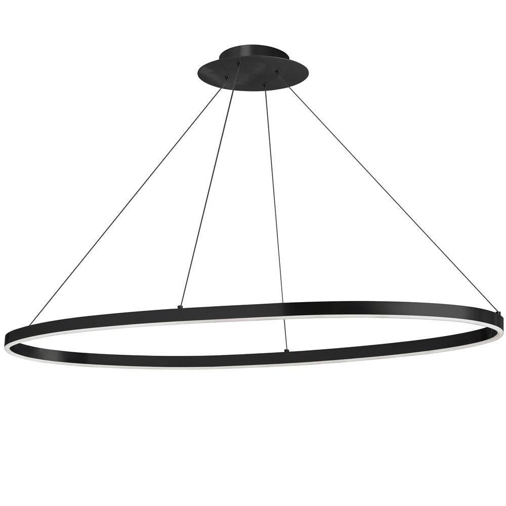 Dainolite 63W Horiz Chandelier, MB, WH Silicone Diffuser