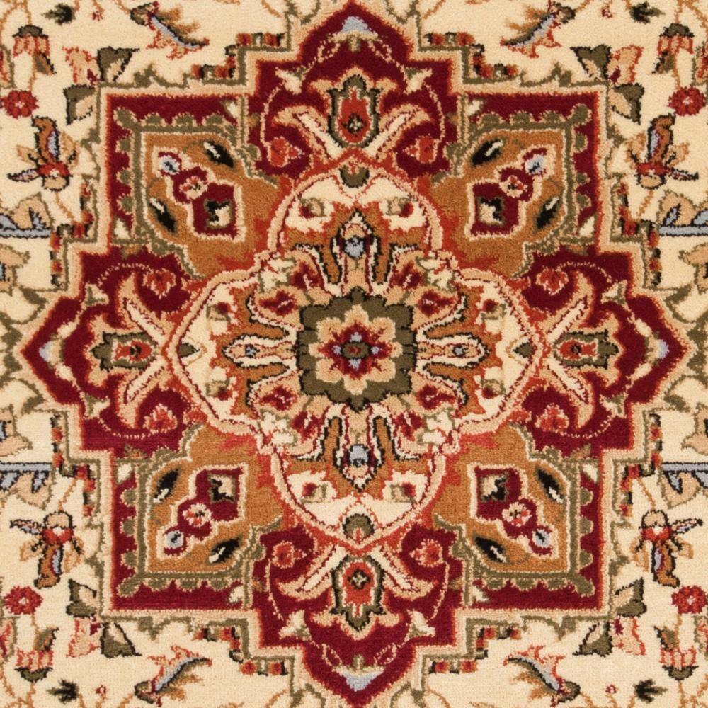 Lyndhurst Heriz LNH330 Power Loomed Area Rug - Ivory/Red - 6'x9' - Safavieh