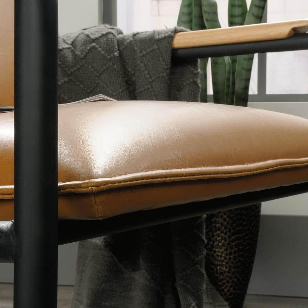 Sauder Boulevard Café Metal Lounge Chair Camel Finish