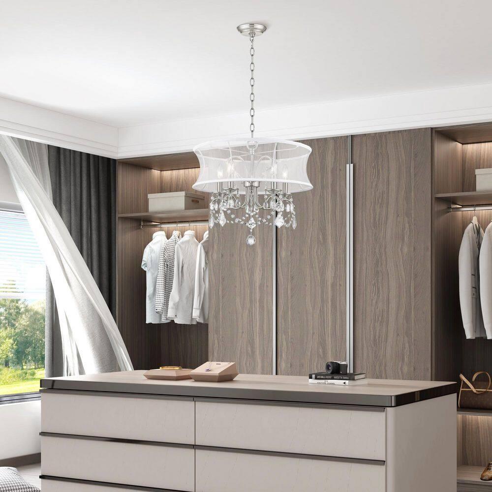 Livex Lighting Newcastle 5 - Light Chandelier in  Brushed Nickel