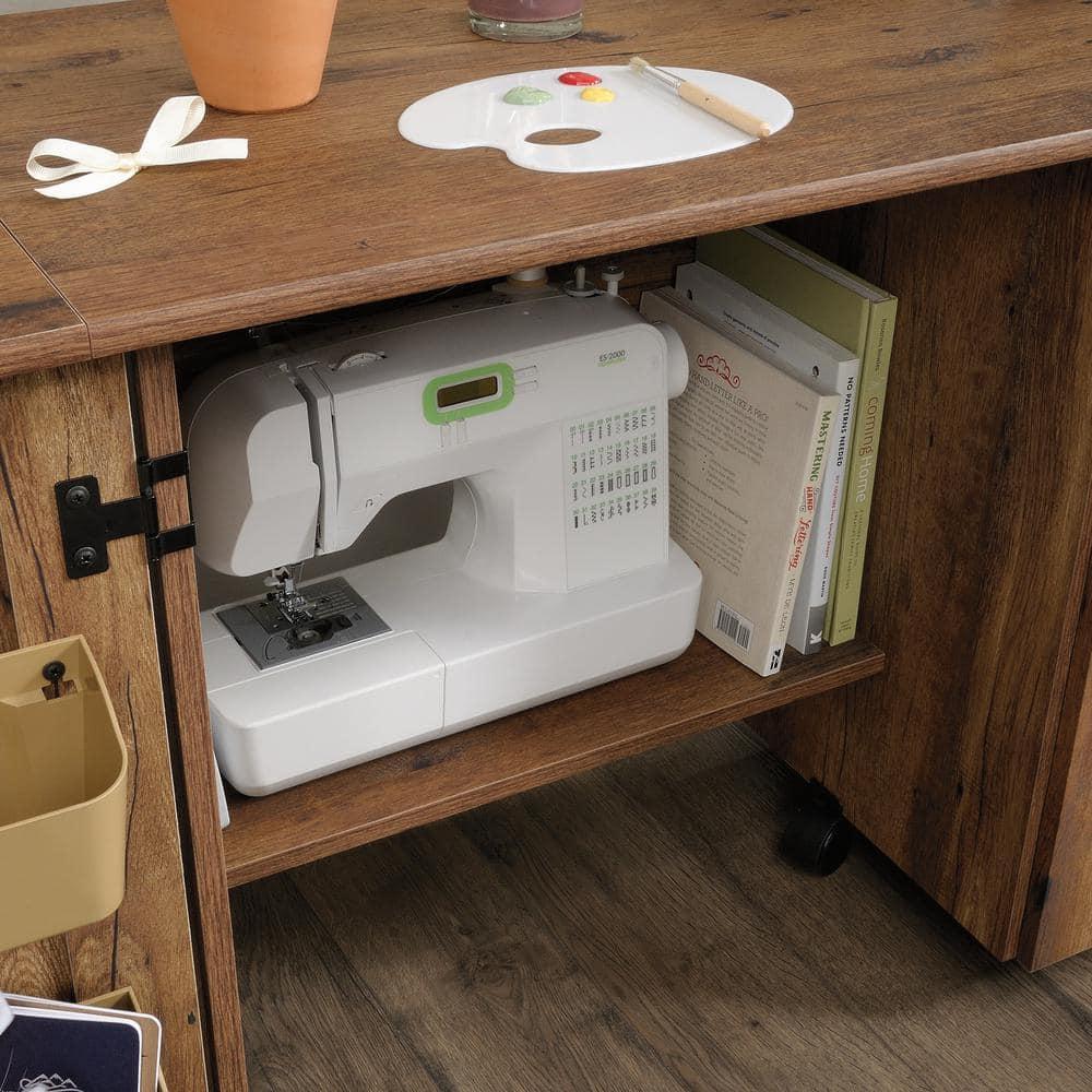 Sauder 40.079'' x 19.449'' Sewing Table with Wheels