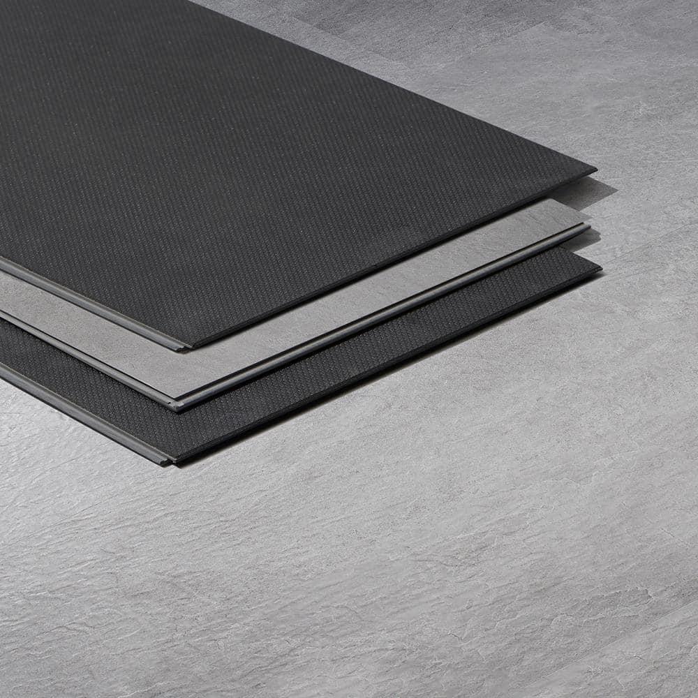 Bond Tile Lujo 12" x 24" x 5mm Rigid Click-Lock Stone Look Luxury Vinyl Tile Flooring (23.76 Sq. Ft. / Case)