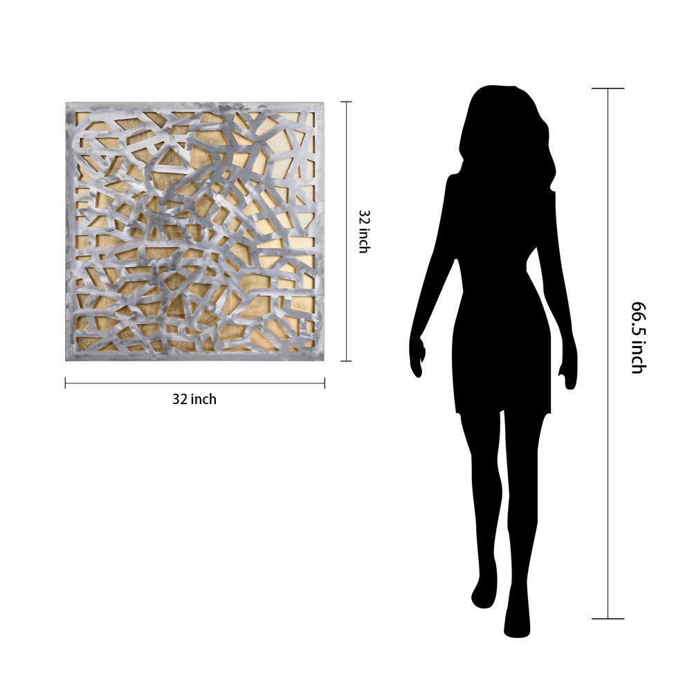 CG INTERNATIONAL TRADING Modern Abstract Wall Decor on Metal