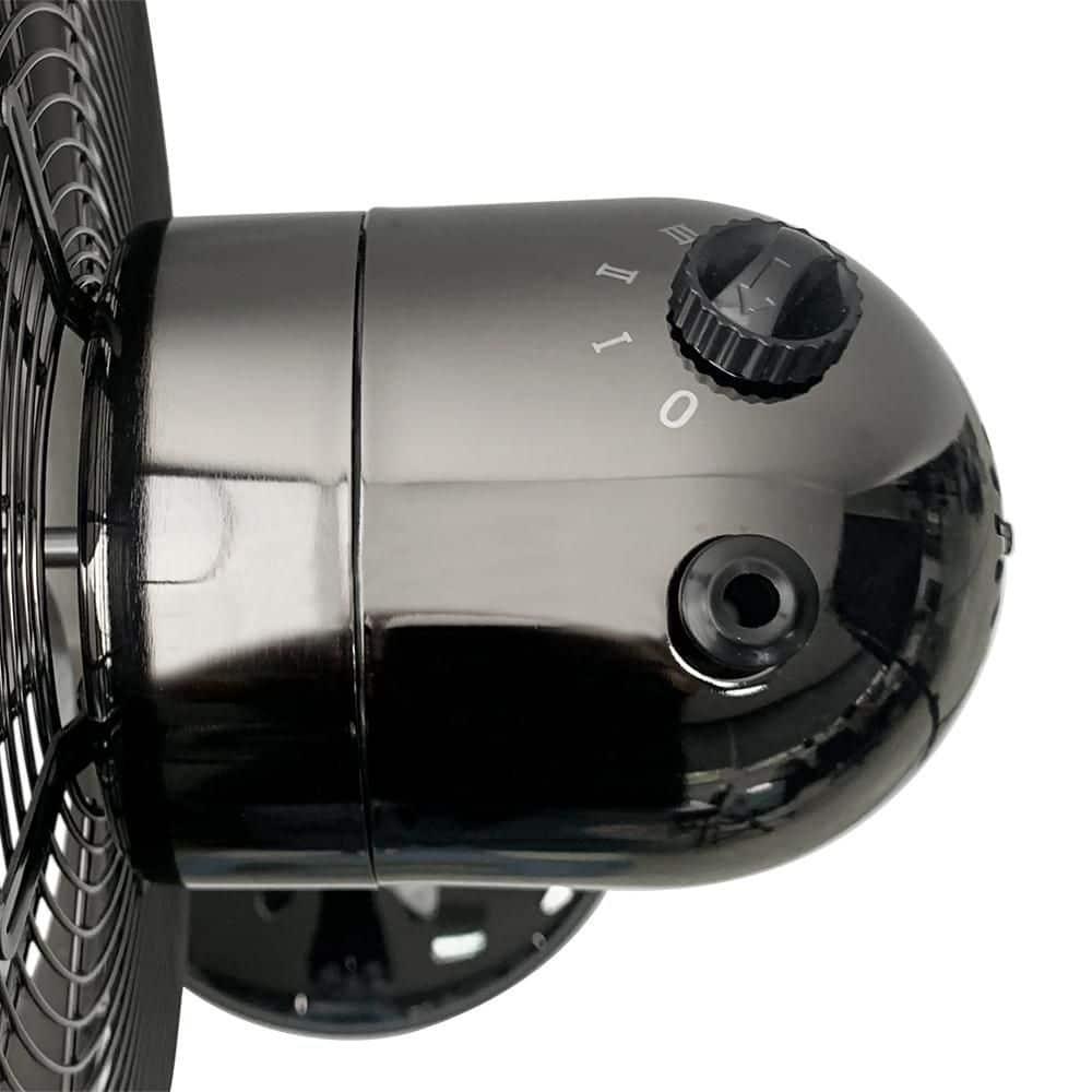 Good Housekeeping All-Metal 3-Speed 16" Oscillating Conference Room Pedestal Fan with Telescopic Height Adjustment (Multiple Finishes Available)