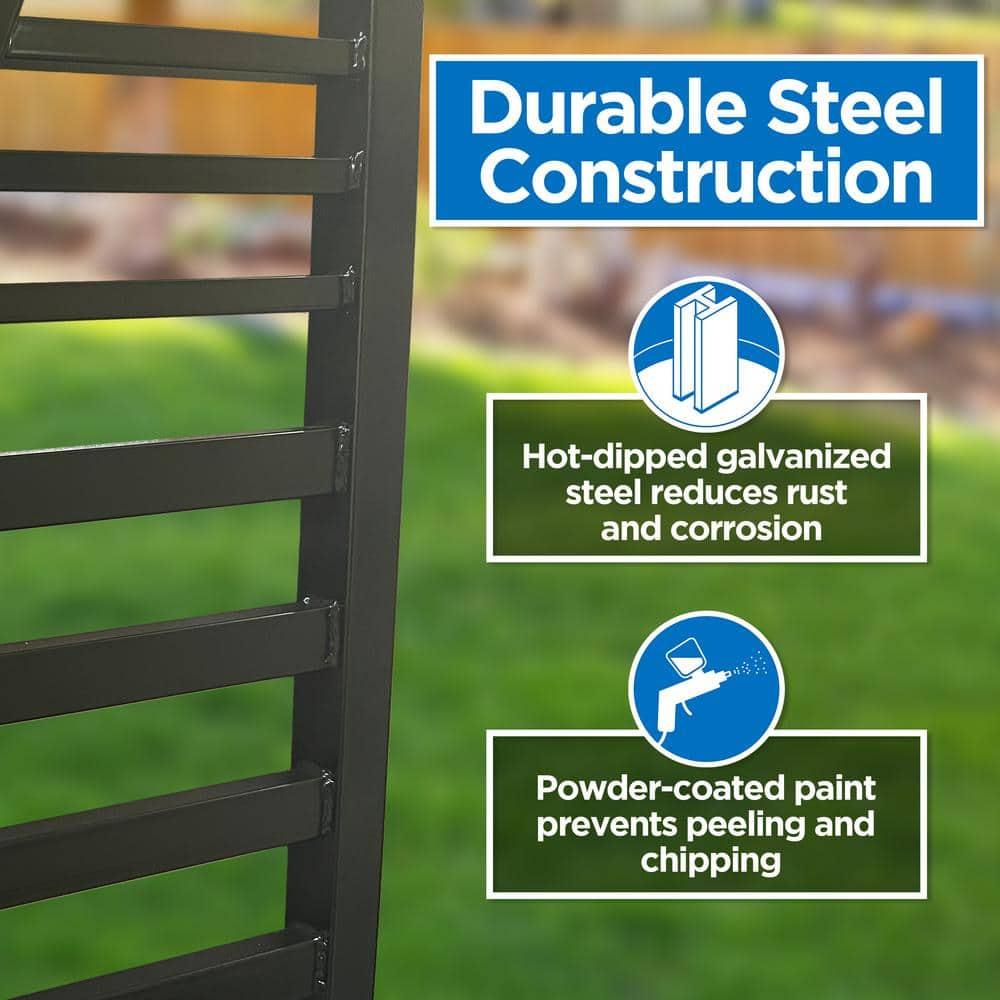 ALEKO Steel Dual Swing Driveway Gate - Florence Style