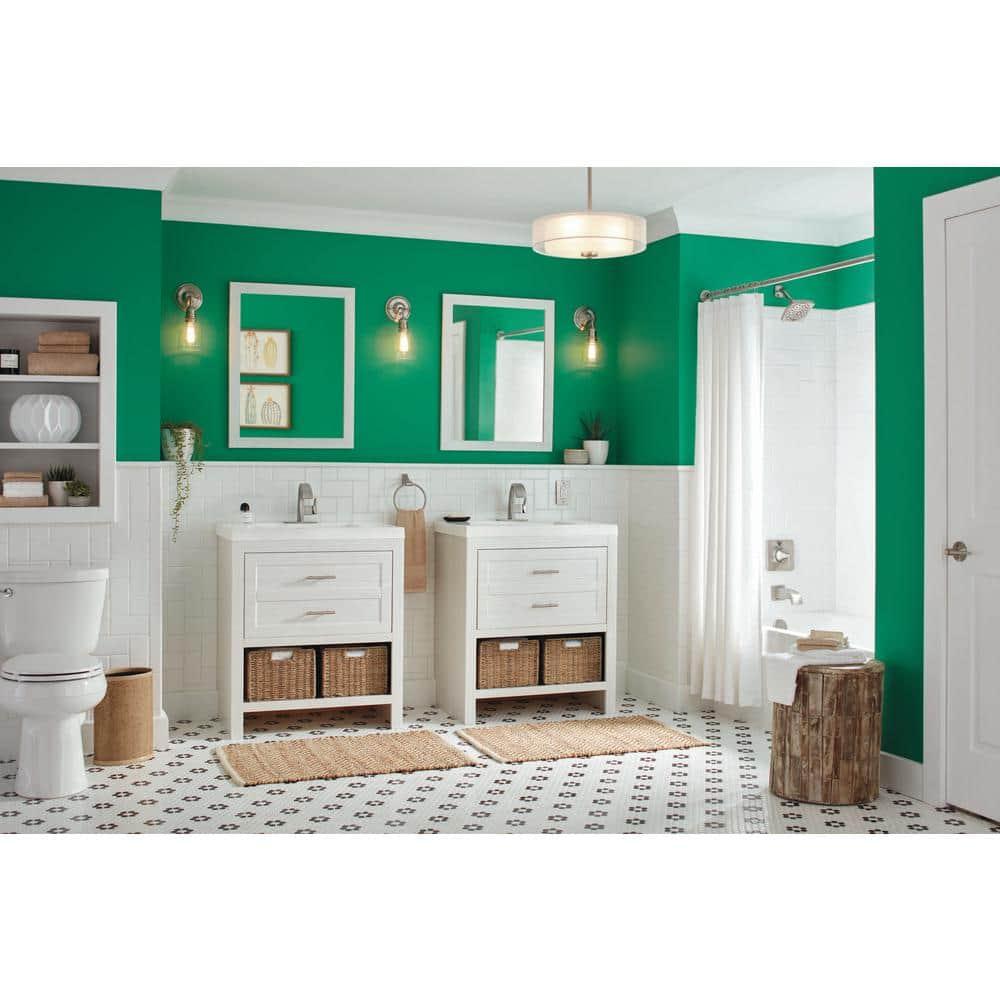 Progress Lighting, Invite Collection, 3-Light Semi-Flush Mount, Brushed Nickel, Sheer Mylar Shade