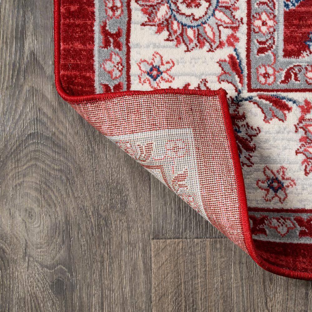 3' X 5' Modern Persian Vintage Moroccan Traditional Area Rug, Red/Ivory - JONATHAN Y