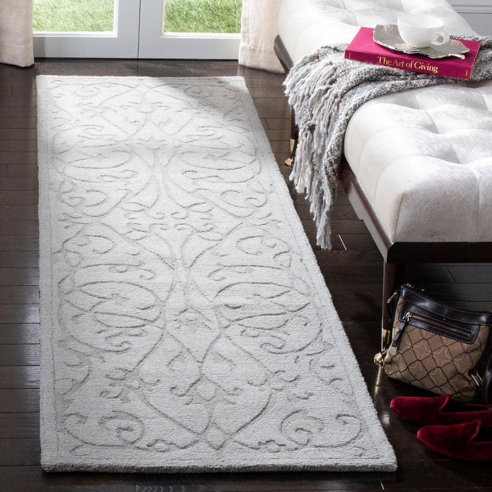 Impressions IM341 Hand Loomed Runner Rug - Grey - 2'3"x6' - Safavieh.