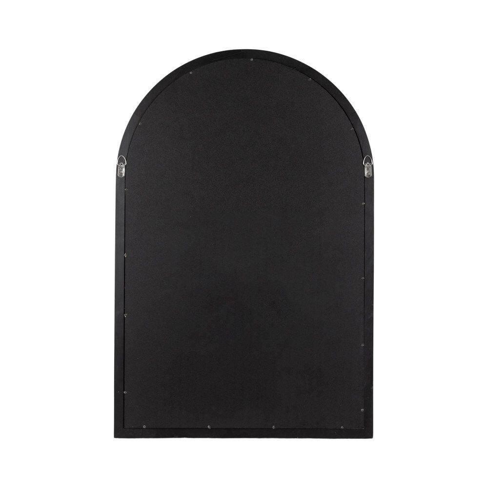 Kate and Laurel Hatherleigh Vintage Arched Wooden Wall Mirror, 24 x 36, Antique Gold, Decorative Arch Mirror for Use as Vanity Bathroom Mirror or Fireplace Mantel Mirror
