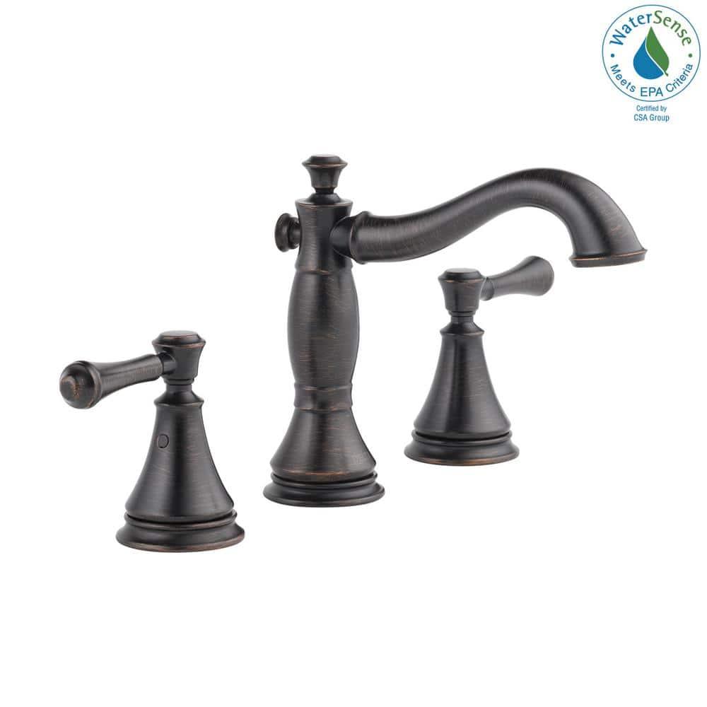 Cassidy Widespread Bathroom Faucet 3 Hole, 2-handle Bathroom Sink Faucet with Drain Assembly