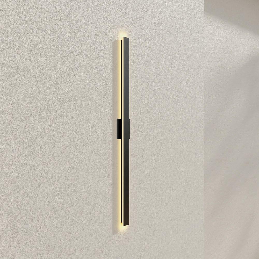 Z-2040 Collection LED Matte Black Contemporary Large Outdoor Wall Light