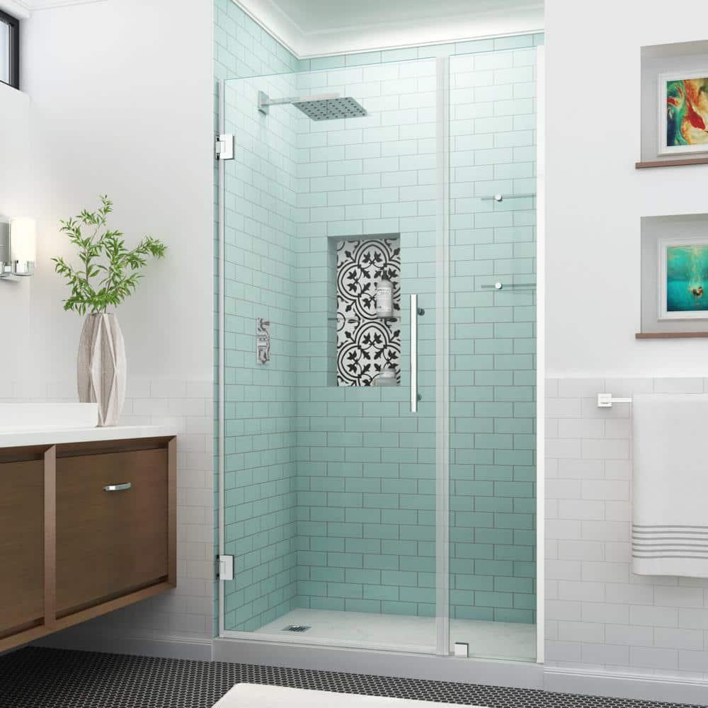 Aston Sdr960ez-3824-10 Belmore Gs 72" High X 38" Wide Hinged Frameless Shower Door -