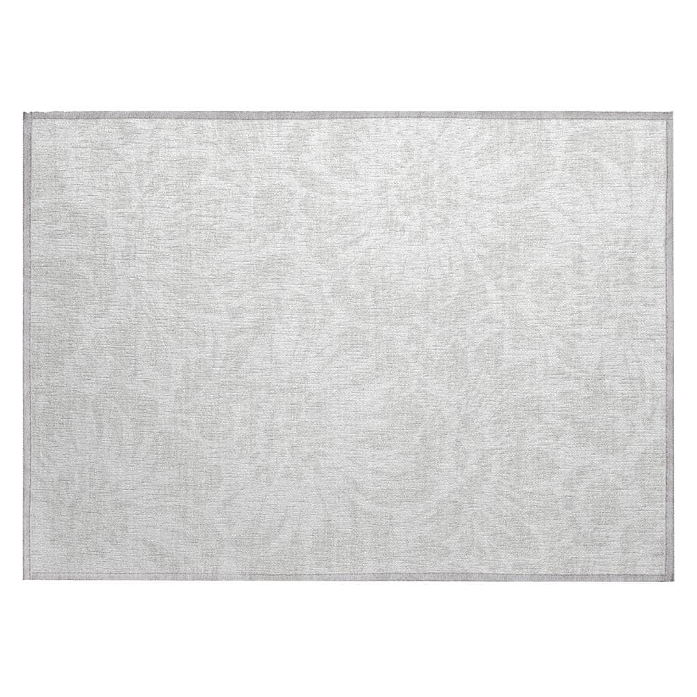 Addison Rugs Machine Washable Indoor/ Outdoor Whimsy Floral Chantille Rug Ivory - 1'8" x 2'6"